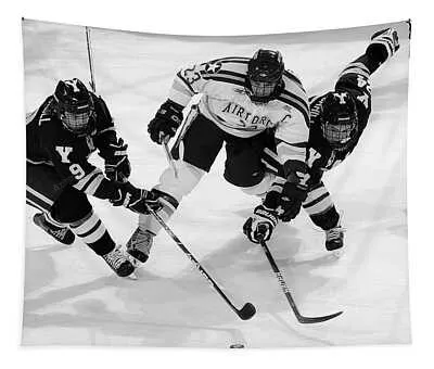 Air Force Versus Yale In Hockey Skeeze Tapestry