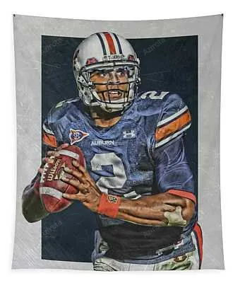 Cam Newton Auburn Tigers Art Joe Hamilton Tapestry