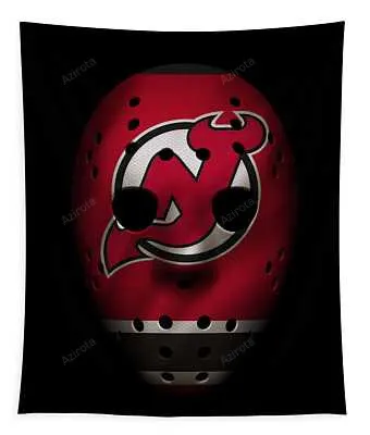 Devils Jersey Mask Joe Hamilton Tapestry