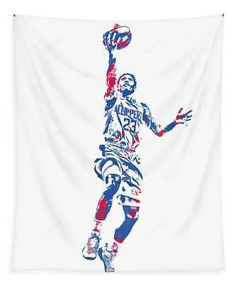 Lou Williams Los Angeles Clippers Pixel Art 11 Joe Hamilton Tapestry