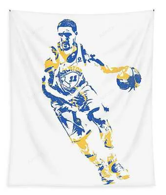 Klay Thompson Golden State Warriors Pixel Art 50 Joe Hamilton Tapestry