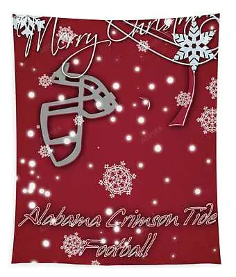 Alabama Crimson Tide Christmas Card 2 Joe Hamilton Tapestry