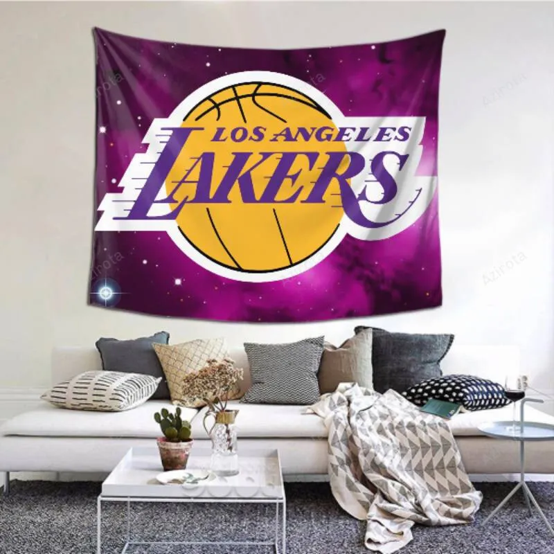 Durable Los Angeles Lakers tapestry -153098 For Beach Shawl- Scarf- Blanket