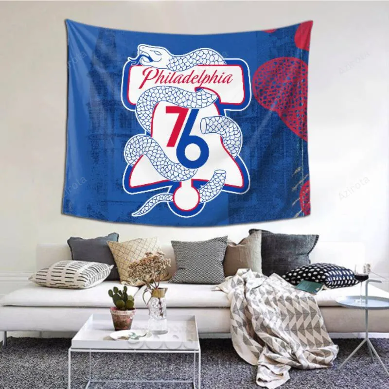 Customized Personalized Philadelphia 76ers tapestry -156372 for Picnic Sheet