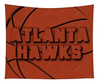 Atlanta Hawks Leather Art 2 Joe Hamilton Tapestry
