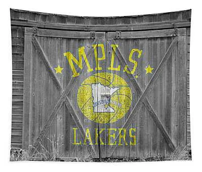 Los Angeles Milwaukee Lakers Joe Hamilton Tapestry