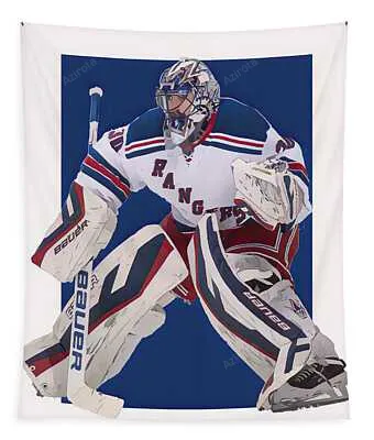 Henrik Lundqvist New York Rangers Oil Art Joe Hamilton Tapestry