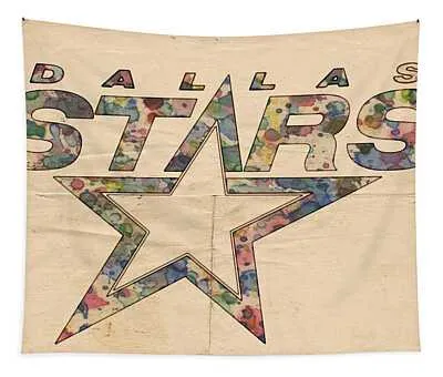 Dallas Stars Poster Art Florian Rodarte Tapestry