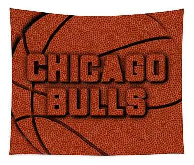 Chicago Bulls Leather Art Joe Hamilton Tapestry