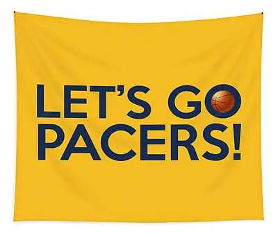 Lets Go Pacers Florian Rodarte Tapestry
