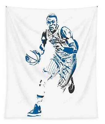 Aaron Gordon Orlando Magic Watercolor Strokes Pixel Art 1 Joe Hamilton Tapestry