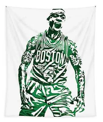 Isaiah Thomas Boston Celtics Pixel Art 16 Joe Hamilton Tapestry