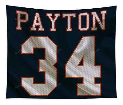Chicago Bears Walter Payton Joe Hamilton Tapestry