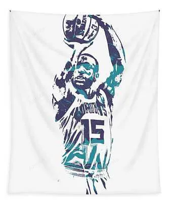 Kemba Walker Charlotte Hornets Pixel Art 28 Joe Hamilton Tapestry