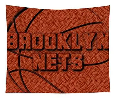 Brooklyn Nets Leather Art Joe Hamilton Tapestry