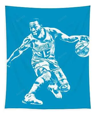 Kemba Walker Charlotte Hornets T Shirt Apparel Pixel Art 3 Joe Hamilton Transparent Tapestry