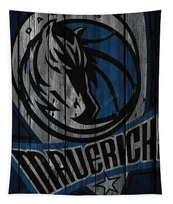 Dallas Mavericks Wood Fence Joe Hamilton Tapestry