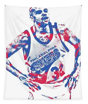 Charles Barkley Philadelphia 76Ers Pixel Art 5 Joe Hamilton Tapestry