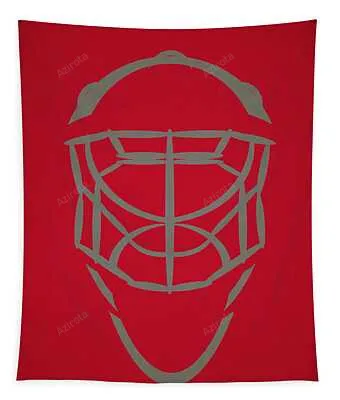 Carolina Hurricanes Goalie Mask Joe Hamilton Tapestry