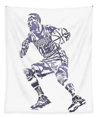 Kemba Walker Charlotte Hornets Pixel Art 52 Joe Hamilton Tapestry