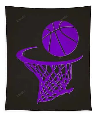 Kings Team Hoop2 Joe Hamilton Tapestry