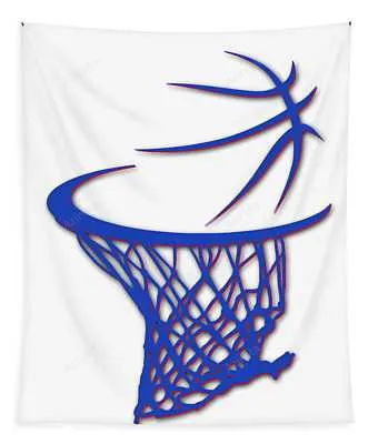 Detroit Pistons Basketball Hoop Shirt Joe Hamilton Transparent Tapestry
