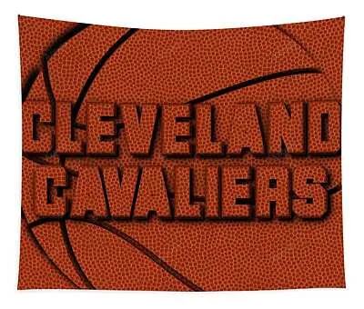 Cleveland Cavaliers Leather Art 2 Joe Hamilton Tapestry