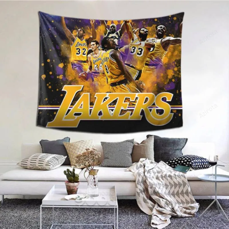 Customized Personalized Los Angeles Lakers tapestry -153011 for Picnic Sheet