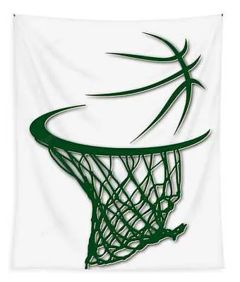 Bucks Basketball Hoop Joe Hamilton Transparent Tapestry