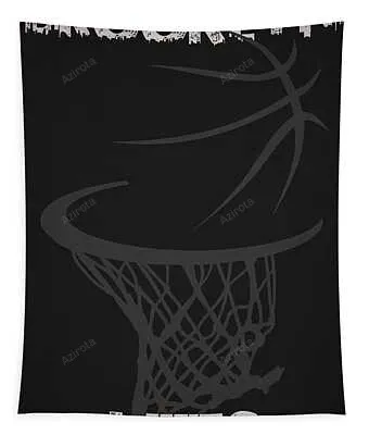 Brooklyn Nets Hoop Joe Hamilton Tapestry