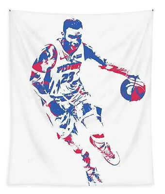 Blake Griffin Detroit Pistons Pixel Art 10 Joe Hamilton Tapestry