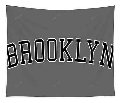 Brooklyn College Sports Font Tapestry