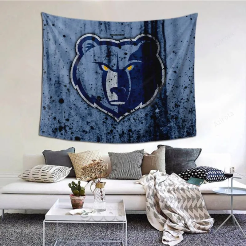 Easy To Hang Memphis Grizzlies tapestry -151568 For Bedroom-Living Room