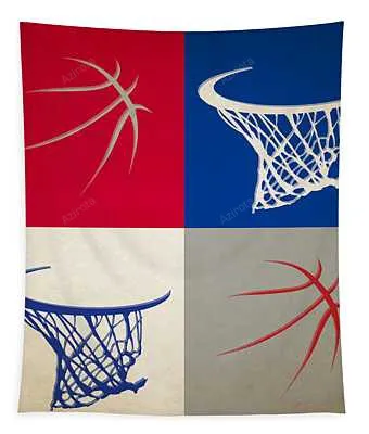 Clippers Ball And Hoop Joe Hamilton Tapestry