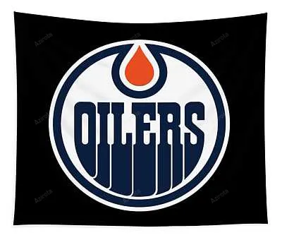 Edmonton Oilers Nur Herlia Transparent Tapestry