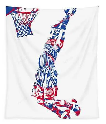 Blake Griffin Los Angeles Clippers Pixel Art 31 Joe Hamilton Tapestry