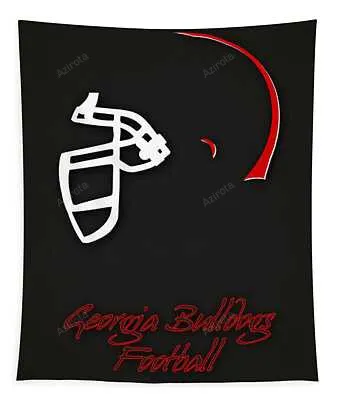 Georgia Bulldogs Helmet 2 Joe Hamilton Tapestry