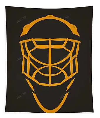 Boston Bruins Goalie Mask Joe Hamilton Tapestry
