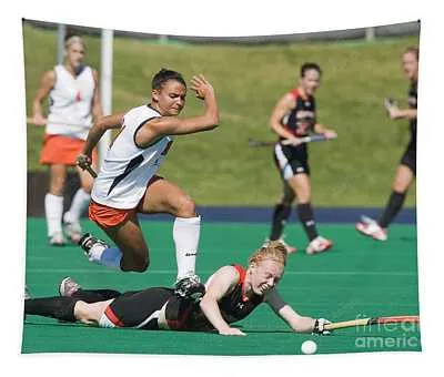Field Hockey Hurdle Jason O Watson Tapestry