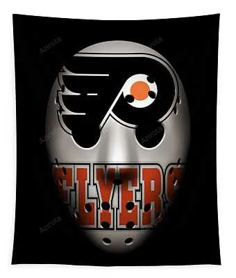 Flyers Goalie Mask Joe Hamilton Tapestry