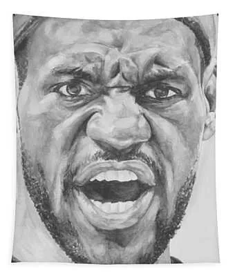 Intensity Lebron James Tamir Barkan Tapestry
