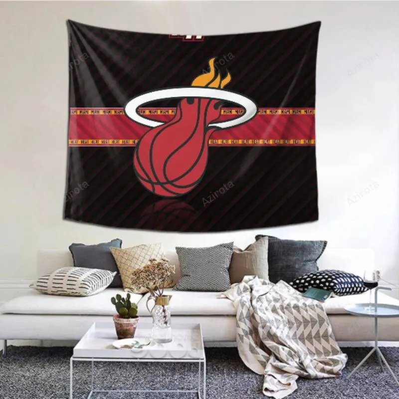 Easy To Hang Miami Heat tapestry -154767 For Bedroom-Living Room