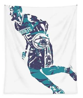 Kemba Walker Charlotte Hornets Pixel Art 7 Joe Hamilton Tapestry