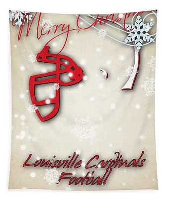 Louisville Cardinals Christmas Card Joe Hamilton Tapestry