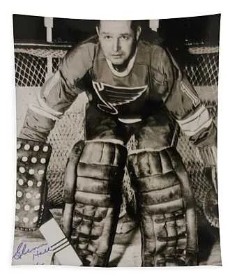 Glenn Hall Poster Detroit Red Wings Tapestry