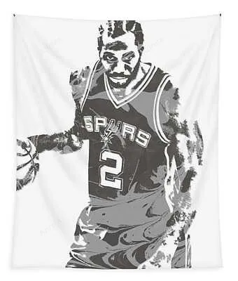 Kawhi Leonard San Antonio Spurs Pixel Art 15 Joe Hamilton Tapestry