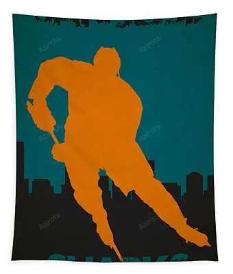 16 San Jose Sharks Joe Hamilton Tapestry
