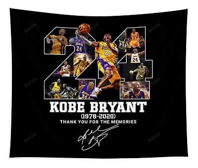 2Kobe Bryant 1978 2020 Thank You For The Memories Signature Melissa Ward Transparent Tapestry
