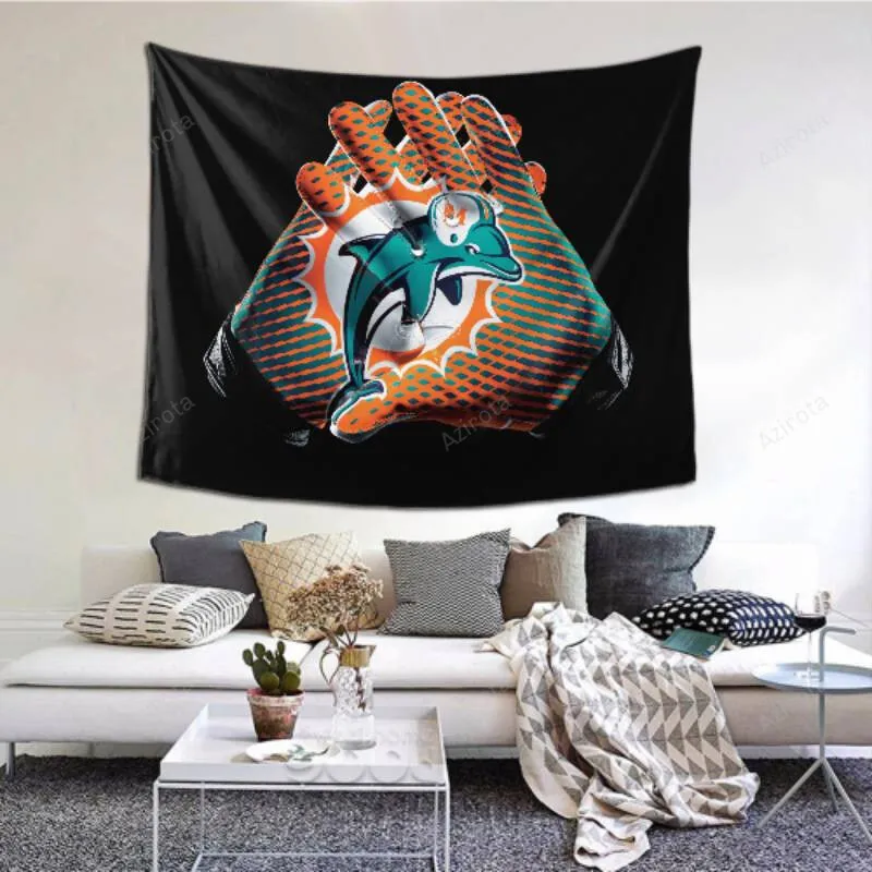 Tapestry Wall Hanging Sport Miami Dolphins tapestry -150875 for Women Men