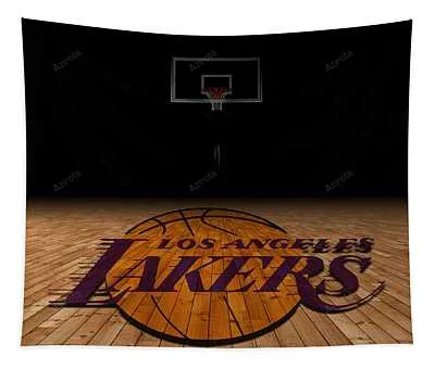 6 Los Angeles Lakers Joe Hamilton Tapestry